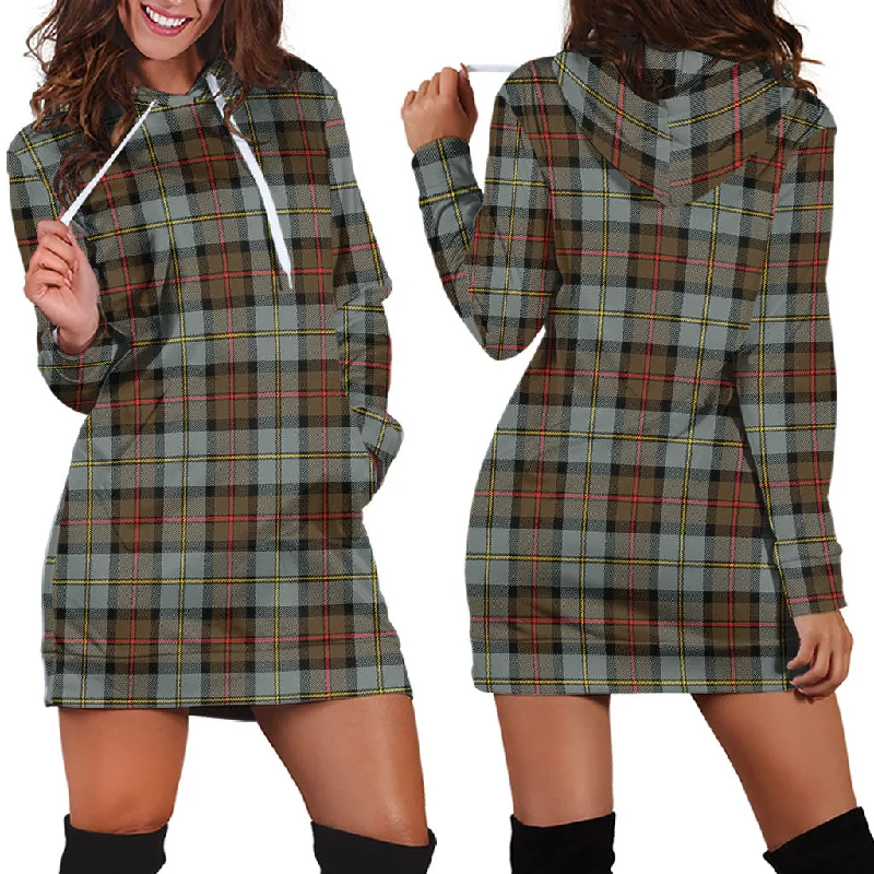 Act Now MacLeod of Harris Weathered Tartan Hoodie Dress