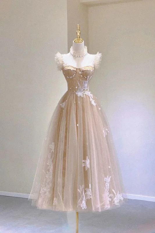 Buy More, Save More casual shift dressChampagne Lace Tea Length Prom Dresses, A-Line Evening Dresses Y6471 Buy More, Save More casual shift dressChampagne Lace Tea Length Prom Dresses, A-Line Evening Dresses Y6471