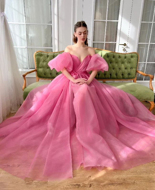 Overstock long-sleeve floral dressOrganza Off the Shoulder Evening Dresses With Belt Sweetheart Pleated High Split Party Gowns Elegant Backless Lace Up Prom Dress Overstock long-sleeve floral dressOrganza Off the Shoulder Evening Dresses With Belt Sweetheart Pleated High Split Party Gowns Elegant Backless Lace Up Prom Dress