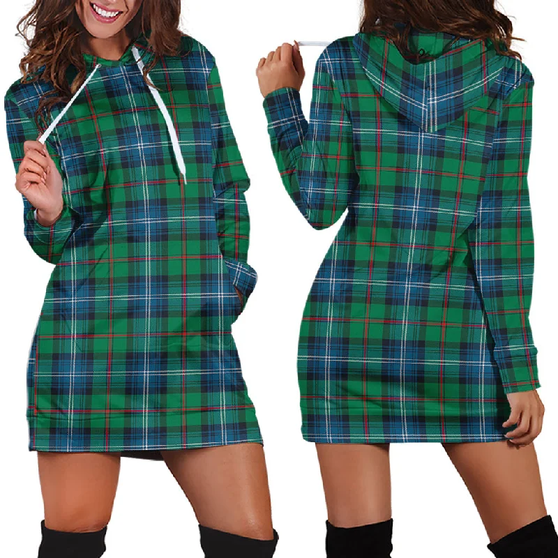 Hurry In Urquhart Ancient Tartan Hoodie Dress