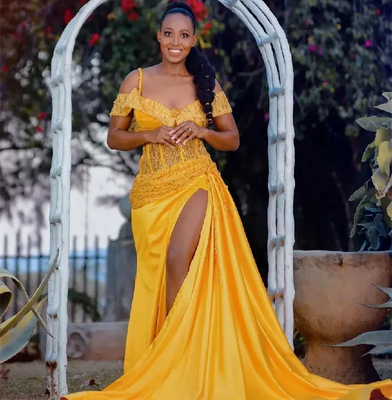 Final Clearance oversized dressSexy Yellow Special Evening Dress Lace Appliques Mermaid Satin Party Dress Floor-Length Bridal Prom Dress Robes de soirée 2024 Final Clearance oversized dressSexy Yellow Special Evening Dress Lace Appliques Mermaid Satin Party Dress Floor-Length Bridal Prom Dress Robes de soirée 2024