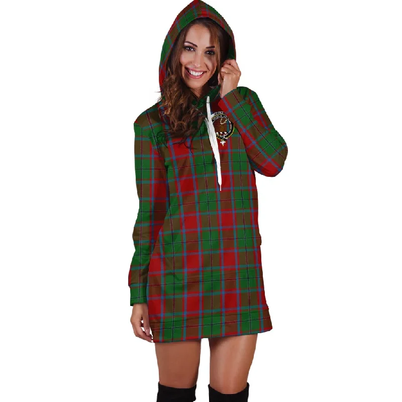 Super Bargain MacPhail Blue Bands Tartan Hoodie Dress with Family Crest