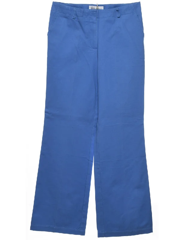 Major Savings fashion-forward coatBlue Casual Flared Trousers - W32 L32