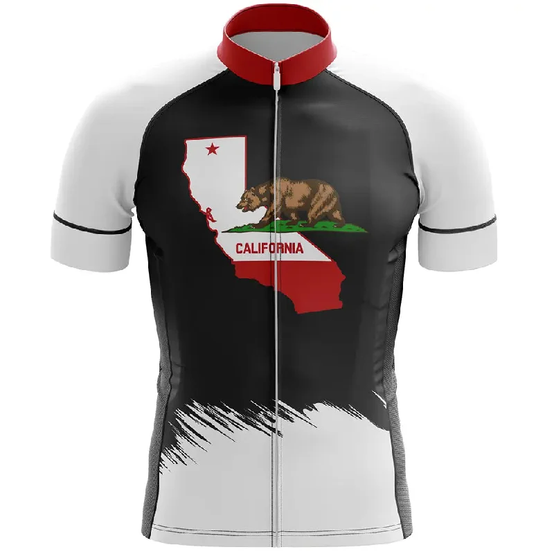 slim fit workout hoodieCalifornia V8 Short Sleeve Cycling Jersey