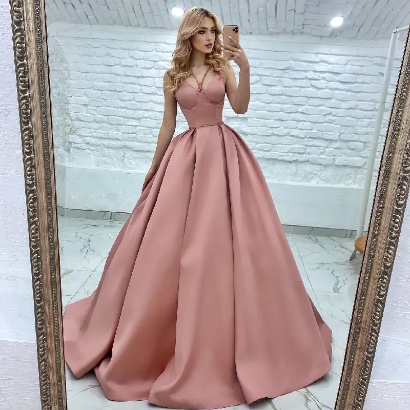 Get It Before It’s Gone formal dressElegant Princess A Line Luxury Evening Dress Sexy strapless, backless and floor length Graduation Formal PROM Party dress