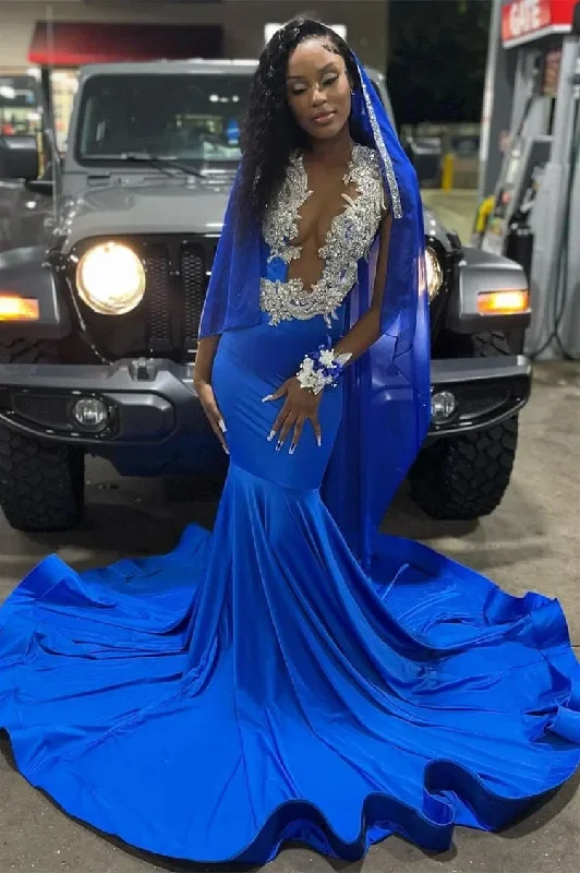 Great Deals fitted bodycon dressRoyal Blue V-Neck Beading Mermaid Black Girl Evening Dress Great Deals fitted bodycon dressRoyal Blue V-Neck Beading Mermaid Black Girl Evening Dress