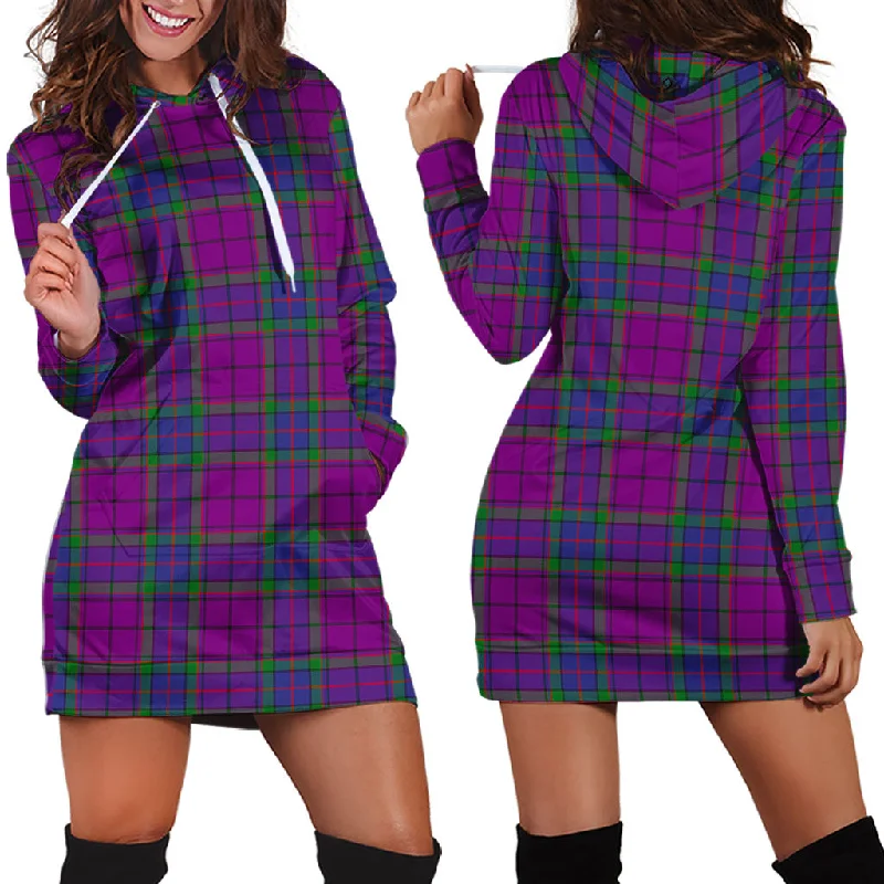 Super Sale Wardlaw Modern Tartan Hoodie Dress