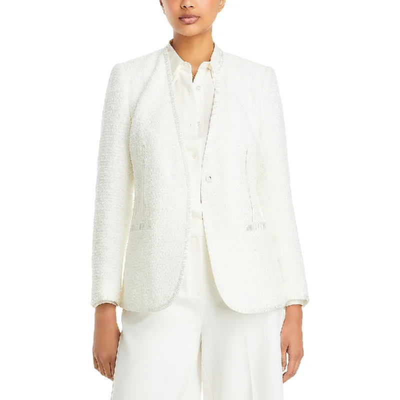 Great Deals wool-blend coatEvangeline Womens Tweed Special Occasion One-Button Blazer