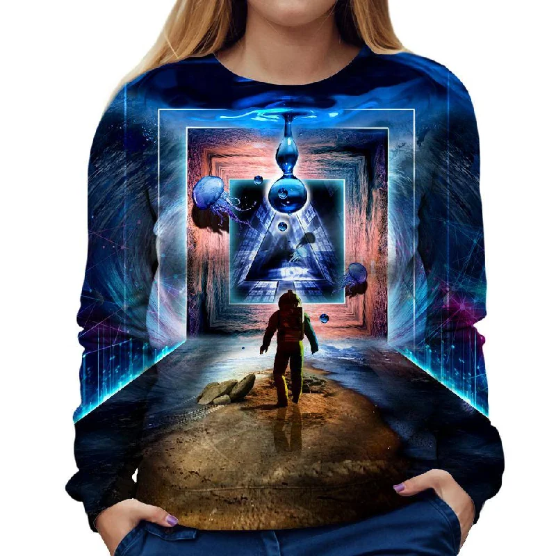 premium gym hoodieAstronaut Portal To The Beyond Womens Sweatshirt