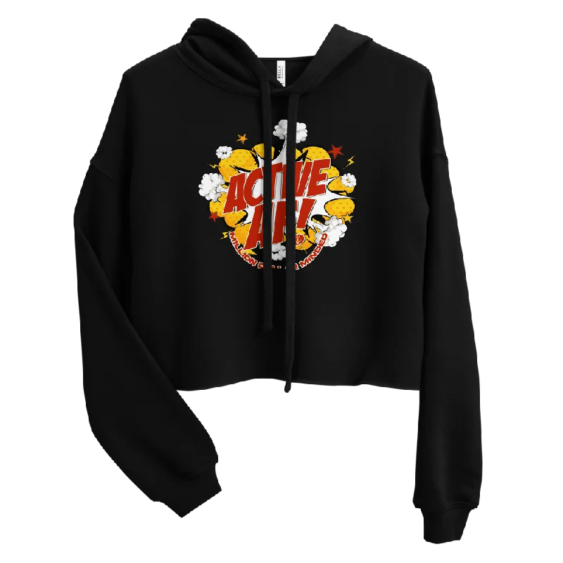 Early Access comfy athletic hoodieActive AF Animated Crop Hoodie