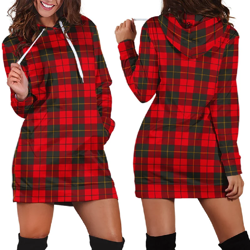 Steals and Deals Wallace Weathered Tartan Hoodie Dress