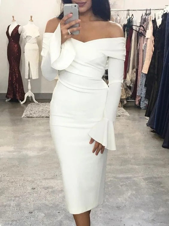 Shop and Save summer dressWhite Off The Shoulder Sheath Party Dress,White Homecoming Dress,White Cocktail Dress Y6873 Shop and Save summer dressWhite Off The Shoulder Sheath Party Dress,White Homecoming Dress,White Cocktail Dress Y6873