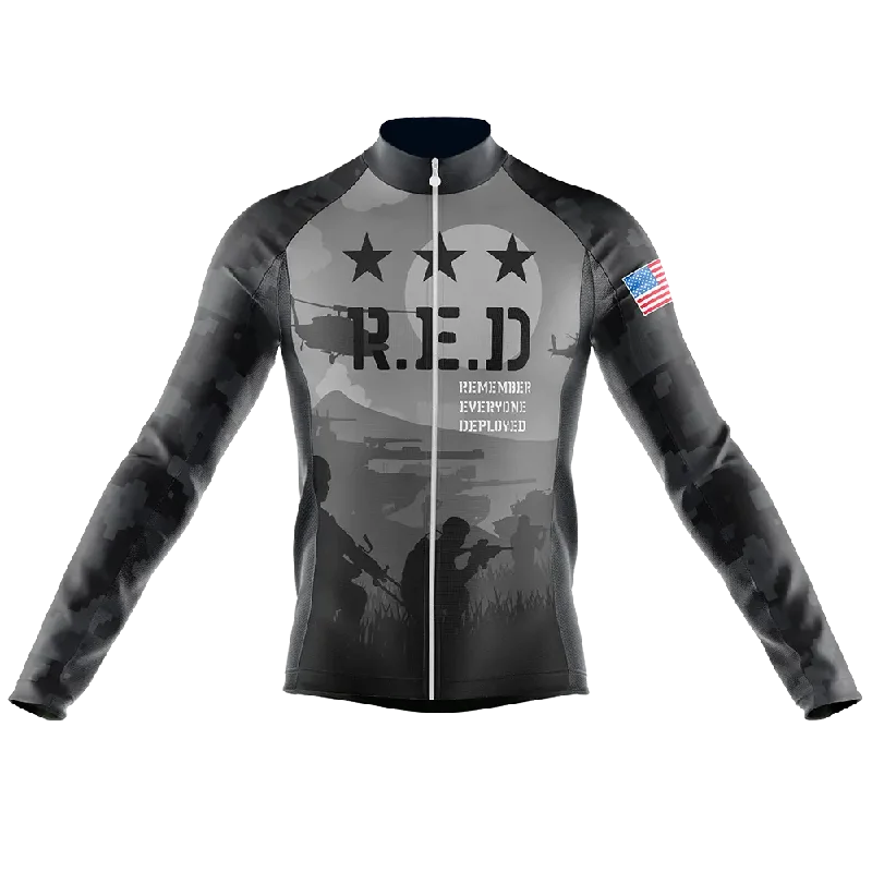 Quick Sale activewear hoodieR.E.D. V5 Long Sleeve Cycling Jersey
