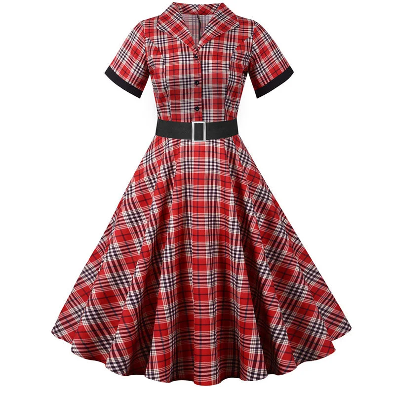 Shop and Save comfy maxi dressBerriesJam - Notched Collar Plaid Print CozySlim Party Dress Shop and Save comfy maxi dressBerriesJam - Notched Collar Plaid Print CozySlim Party Dress