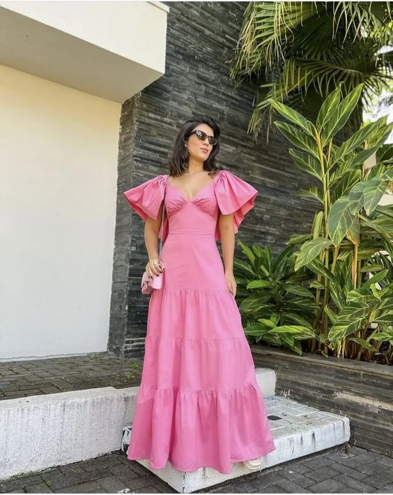 Buy More, Save More party dressCharming A-line V Neck Long Prom Dress,Maxi Dress Y7135 Buy More, Save More party dressCharming A-line V Neck Long Prom Dress,Maxi Dress Y7135