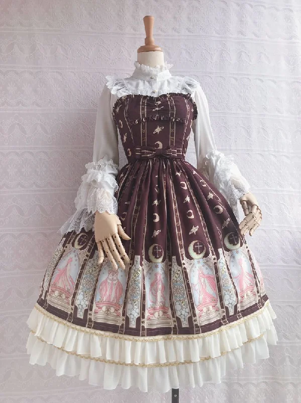 Huge Discounts ashionable dressYilia ~ Constellation Printing Chiffon Lolita JSK Dress Huge Discounts ashionable dressYilia ~ Constellation Printing Chiffon Lolita JSK Dress