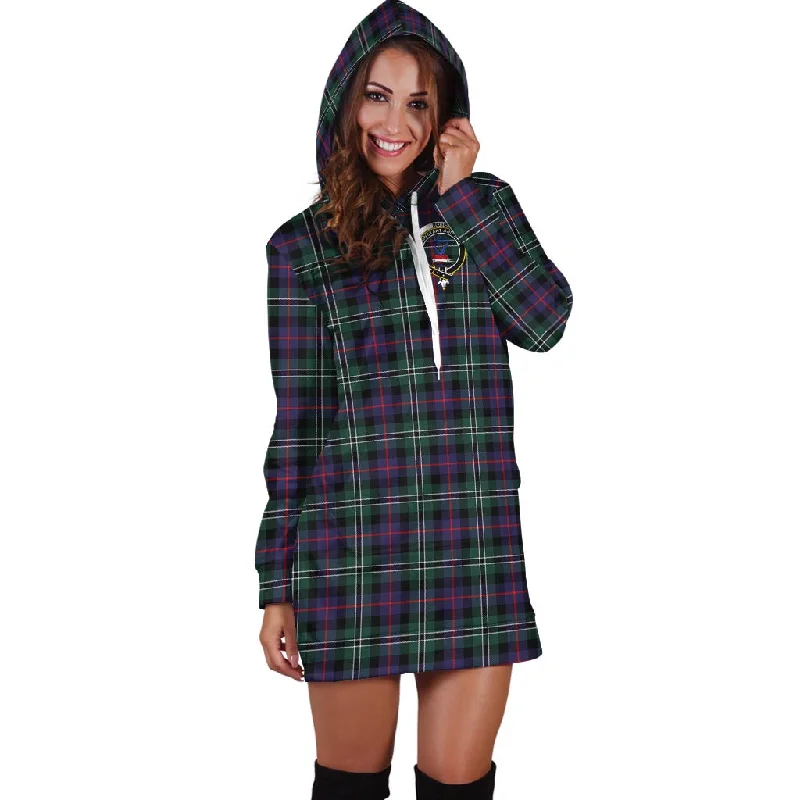 Big Discounts Rose Hunting Modern Tartan Hoodie Dress with Family Crest