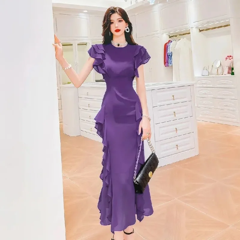 Limited Edition bohemian dressRuffled Waist-tight Slimming Sheath Affordable Luxury Fashion Dress Women Limited Edition bohemian dressRuffled Waist-tight Slimming Sheath Affordable Luxury Fashion Dress Women