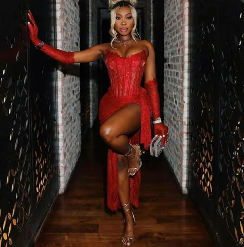 YEAR-End Sale printed dressSexy Red Short Prom Dress 2024 For Black Girls Lace Birthday Party Gowns With Gloves Mini Cocktail Homecoming YEAR-End Sale printed dressSexy Red Short Prom Dress 2024 For Black Girls Lace Birthday Party Gowns With Gloves Mini Cocktail Homecoming