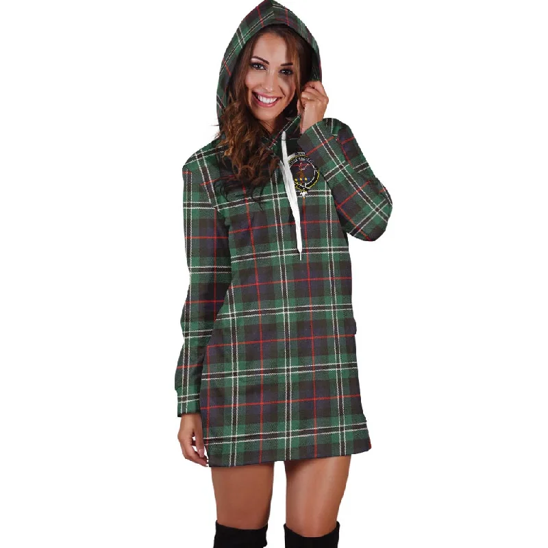 One-DAY Sale Rollo Hunting Tartan Hoodie Dress with Family Crest