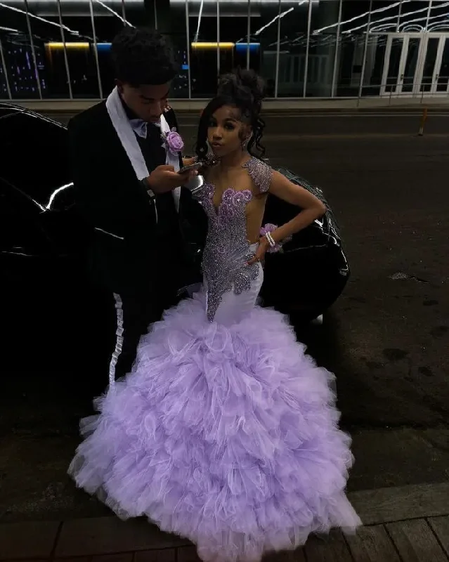 Season Finale Sale long-sleeve floral dressLilac Lavender Sparkly Mermaid Prom Ceremony Party Dresses for Black Girl 2024 Luxury Diamond Crystal Ruffles Evening Gala Gown Season Finale Sale long-sleeve floral dressLilac Lavender Sparkly Mermaid Prom Ceremony Party Dresses for Black Girl 2024 Luxury Diamond Crystal Ruffles Evening Gala Gown