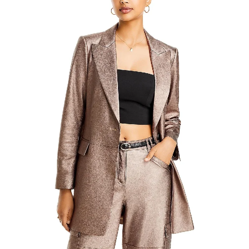 Extra Savings sporty outerwearWomens Shimmer Evening One-Button Blazer