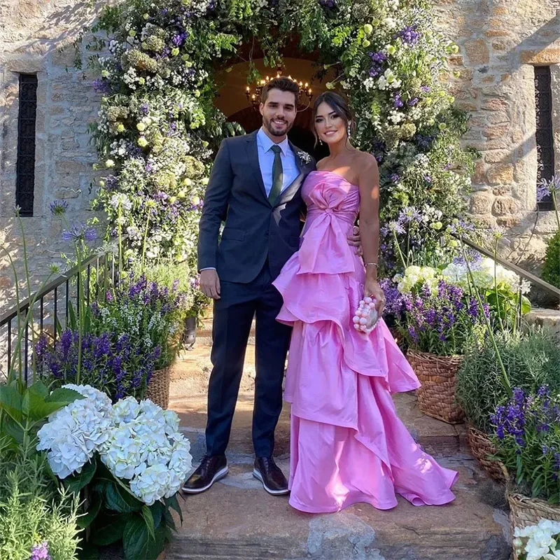 Value Deals bohemian dressClassy Long Pink Prom Dresses With Bow A-Line Custom Made Strapless Ruffled Sweep Train Party Dress Evening Dresses for Women Value Deals bohemian dressClassy Long Pink Prom Dresses With Bow A-Line Custom Made Strapless Ruffled Sweep Train Party Dress Evening Dresses for Women