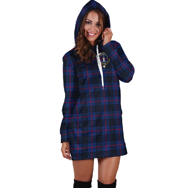 Reduced Prices McCoy Blue Tartan Hoodie Dress with Family Crest