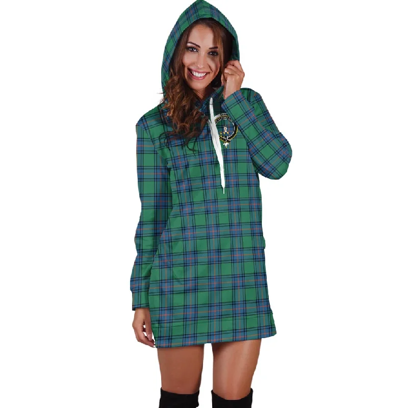 Early Bird Discount Shaw Ancient Tartan Hoodie Dress with Family Crest