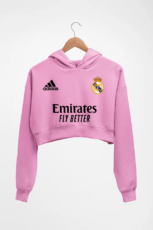 Closeout oversized hoodie with drawstringsReal Madrid 2021-22 Crop HOODIE FOR WOMEN Closeout oversized hoodie with drawstringsReal Madrid 2021-22 Crop HOODIE FOR WOMEN