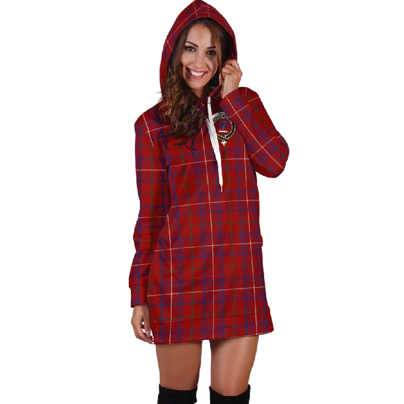 Deep Discounts Rose Tartan Hoodie Dress with Family Crest