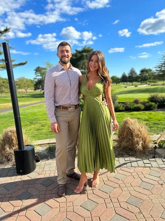 Overstock silk dressGreen A-line V Neck Pleated Prom Dress,Green Wedding Guest Outfit Y6930 Overstock silk dressGreen A-line V Neck Pleated Prom Dress,Green Wedding Guest Outfit Y6930