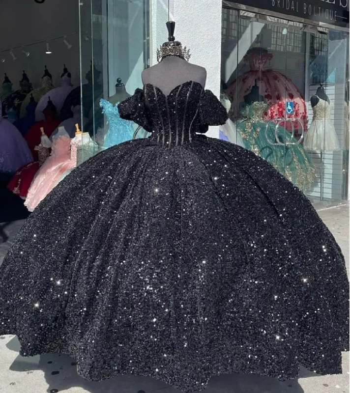 Price Fest elegant maxi dressGlitter Black Ball Gown Princess Quinceanera Dress With Bow Sequins Sweet 16 Party Gown Vestidos De 15 Años Wedding Gowns Price Fest elegant maxi dressGlitter Black Ball Gown Princess Quinceanera Dress With Bow Sequins Sweet 16 Party Gown Vestidos De 15 Años Wedding Gowns