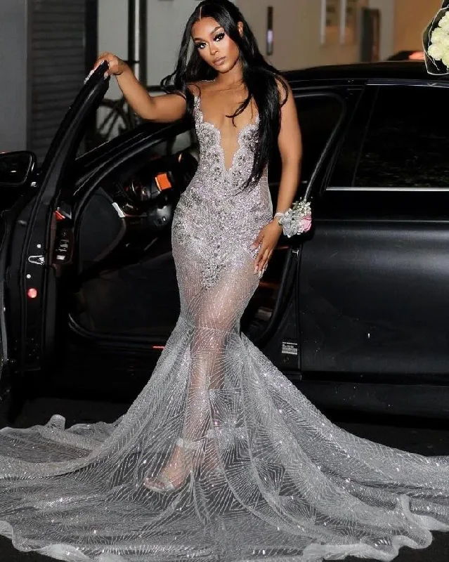 Savings Event shift dressSilver Diamond Sparkly Mermaid Prom Party Dresses for Women Luxury Diamond Crystal Evening Pageant Gown robe de soirée Savings Event shift dressSilver Diamond Sparkly Mermaid Prom Party Dresses for Women Luxury Diamond Crystal Evening Pageant Gown robe de soirée