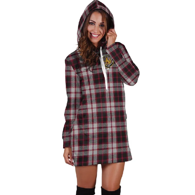 Time-Limited Offer MacPherson (McPherson) Tartan Hoodie Dress with Family Crest