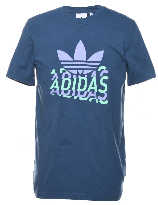 Price Break insulated winter jacketAdidas Printed Navy & Light Green T-shirt - S