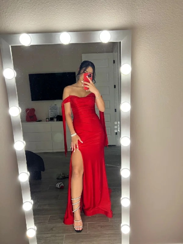 Today’s Special relaxed fit dressCharming Red Mermaid Evening Dress With Side Split Y5711 Today’s Special relaxed fit dressCharming Red Mermaid Evening Dress With Side Split Y5711