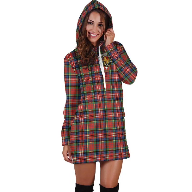 Unbeatable Prices MacPherson Ancient Tartan Hoodie Dress with Family Crest