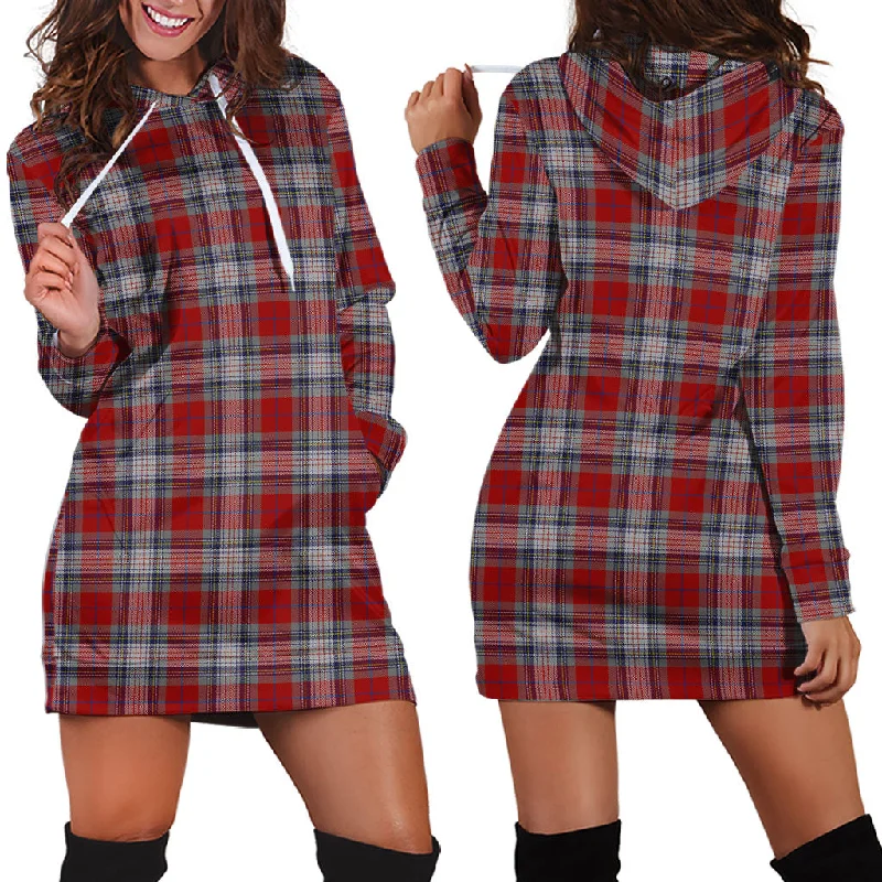 Super Deal Warden Tartan Hoodie Dress