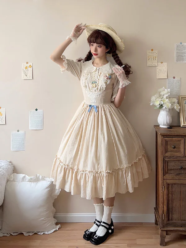 casual dress(Buyforme)Miss Point~Happy Summer Elegant Lolita Floral JSK