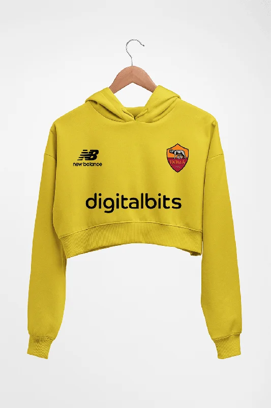 Act Fast warm hooded sweatshirtA.S. Roma 2021-22 Crop HOODIE FOR WOMEN