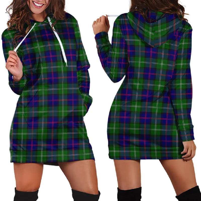 Price Buster MacThomas Modern Tartan Hoodie Dress
