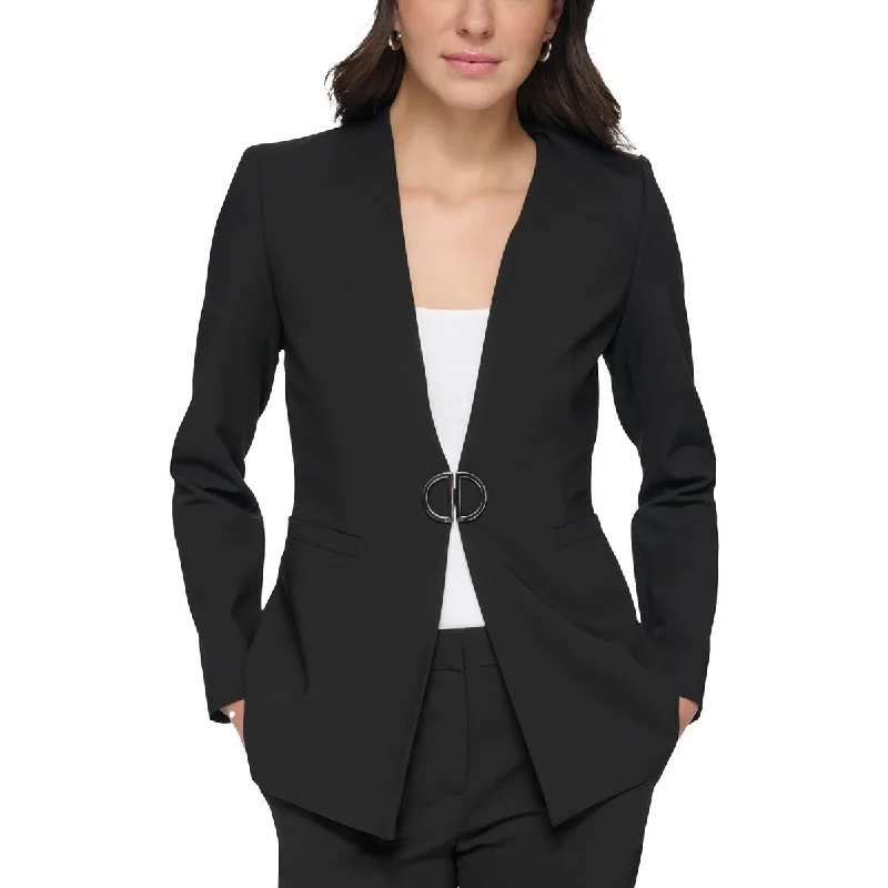 Special Discount padded puffer coatPetites Womens Suit Separate Work Wear Collarless Blazer