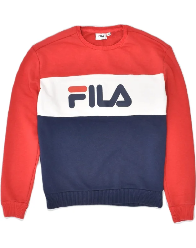 Huge Savings zip-up hooded sweatshirtFILA Womens Graphic Sweatshirt Jumper UK 6 XS Multicoloured Colourblock Huge Savings zip-up hooded sweatshirtFILA Womens Graphic Sweatshirt Jumper UK 6 XS Multicoloured Colourblock