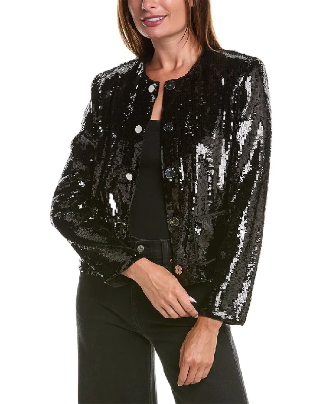 long coatTheory Sequins Cropped Jacket