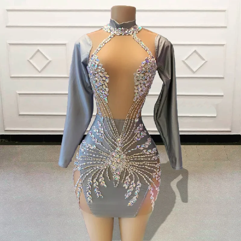 Huge Discounts velvet dressGlitter Crystal Beaded Diamond Short Prom Dresses Sexy Sheer Mesh Full Sleeves Girls Mini Cocktail Gowns for Birthday Party Huge Discounts velvet dressGlitter Crystal Beaded Diamond Short Prom Dresses Sexy Sheer Mesh Full Sleeves Girls Mini Cocktail Gowns for Birthday Party