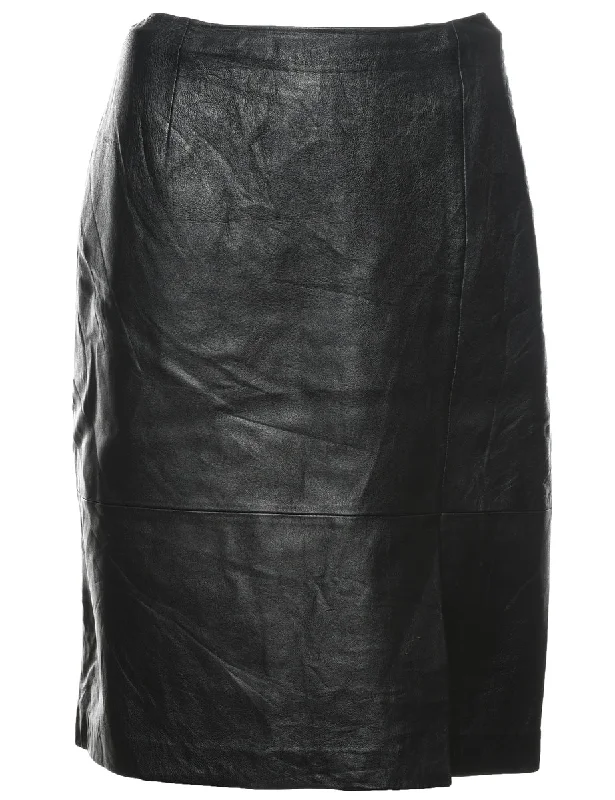 Bargain Prices contemporary coatA-Line Leather Skirt - L