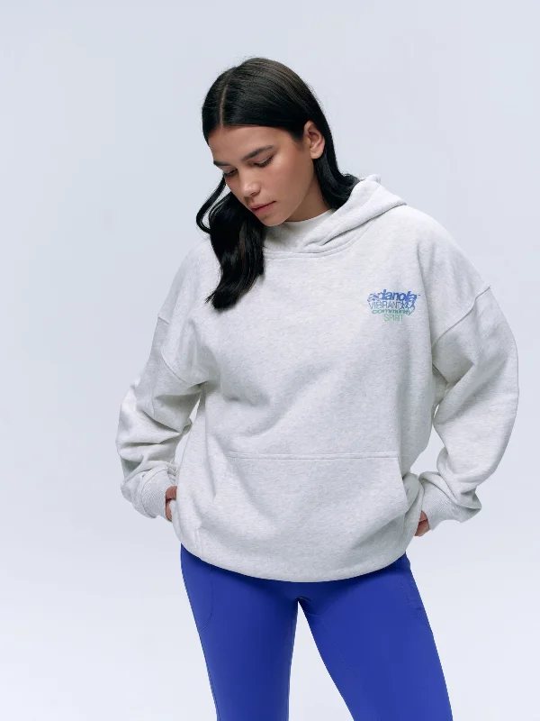 Weekend Deal lightweight workout sweatshirtCommunity Spirit Oversized Hoodie - Light Grey Melange