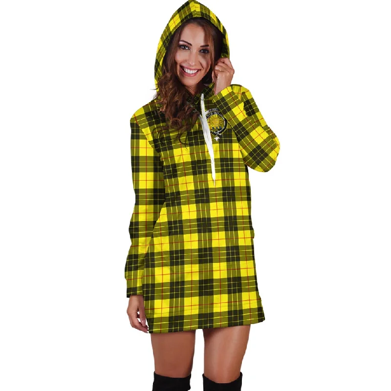 Stock Clearance MacLeod (McLeod) Tartan Hoodie Dress with Family Crest