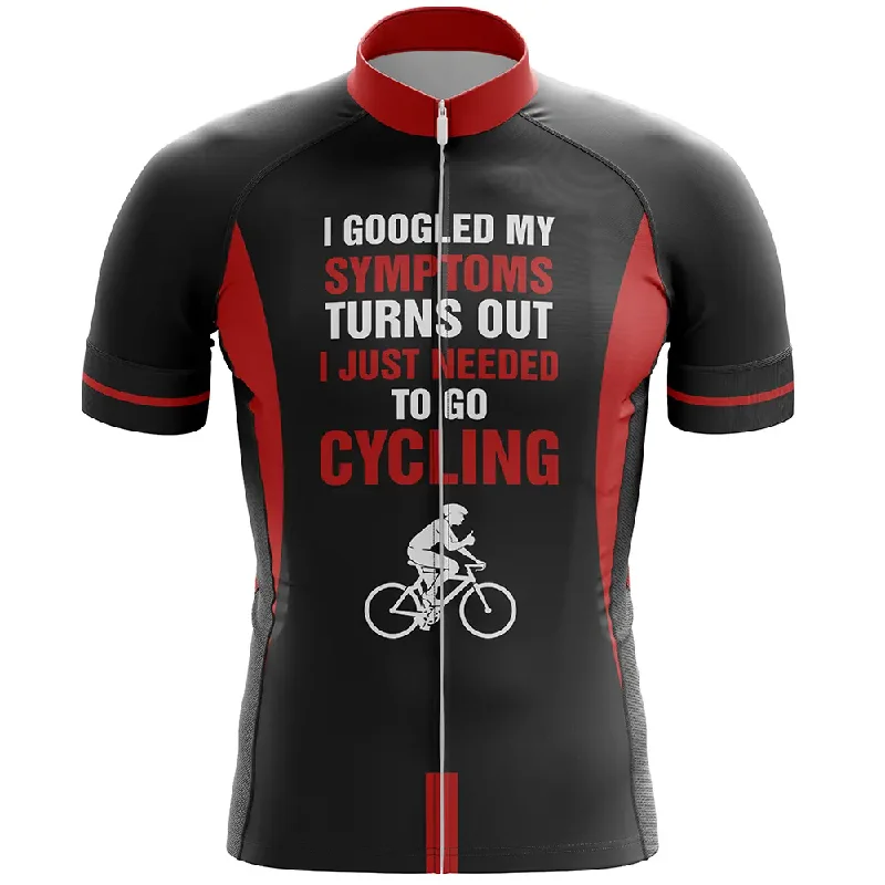 pullover workout hoodieI Googled My Symptoms Short Sleeve Cycling Jersey